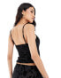 Фото #2 товара ASOS DESIGN co-ord burn out cami in black