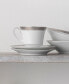 Crestwood Platinum Set of 4 Saucers, Service For 4 Saucer - фото #4