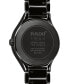 ფოტო #3 პროდუქტის Unisex Swiss Automatic True Black Diamond Accent Ceramic Bracelet Watch 40mm R27056712