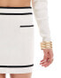 Фото #4 товара Vero Moda fine knit contrast mini skirt co-ord in monochrome