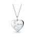 Фото #4 товара Bling Jewelry dog Cat Pet Kitten Puppy Cut Out Paw Print Heart Shape Pendant Necklace For Women For Teen .925 Sterling Silver And Chain