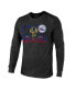Фото #3 товара Men's Threads Black Philadelphia 76ers City and State Tri-Blend Long Sleeve T-shirt