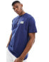 Farah damon backprint t-shirt in navy