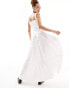 Фото #4 товара Lioness milkmaid tiered maxi dress in white