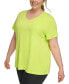 Plus Size Cotton V-Neck Short-Sleeve T-Shirt