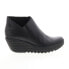 Фото #1 товара Fly London Yego YEGO400FLY-000 Womens Black Leather Ankle & Booties Boots 41