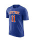 Фото #2 товара Men's Jalen Brunson Blue New York Knicks Icon Edition Name Number T-Shirt