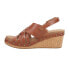 Фото #3 товара Corkys Dream Weaver Studded Wedge Womens Brown Casual Sandals 41-0219-TBCO
