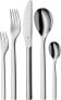 WMF Atria Cutlery Set for 12 People, 60 Pieces, Dishwasher Safe & Gourmet Bowl Set 4 Pieces, for the Kitchen, 0.75 L - 2.75 L, Mixing Bowl, Salad Bowl, Serving Bowl, Cromargan, Stackable