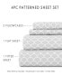 Фото #9 товара The Farmhouse Chic Premium Ultra Soft Pattern 3 Piece Sheet Set by Home Collection - Twin