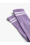 Фото #2 товара Basic Soket Çorap Şerit Detaylı