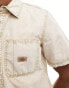 Фото #4 товара Dickies newington washed short sleeve shirt in off white