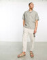 Bershka rustic relaxed shirt in sage Salbei, XL - фото #6