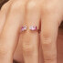 FVP12 Fancy Vibrant Pink Sparkling Open Ring