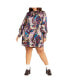 ფოტო #1 პროდუქტის Plus Size Mara Print Dress