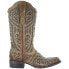 Фото #1 товара Сапоги женские ковбойские с квадратным носком Corral Boots Rhinestone Brown E1623
