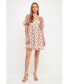 Women's Polka Dot Gingham Organza Dress