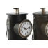 Фото #3 товара Настольные часы Home ESPRIT Чёрный Позолоченный Металл полипропилен Vintage 17 x 18 x 34,5 cm (2 штук)