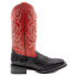 Фото #1 товара Ferrini Kai Embroidery Square Toe Cowboy Mens Black, Red Casual Boots 4259304