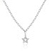 Glittering steel necklace Hvězda Happy SHAR20