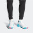 Фото #7 товара adidas originals Streetball 防滑透气 中帮实战篮球鞋 男女同款 浅蓝白 / Баскетбольные кроссовки Adidas originals Streetball EF6982