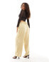 Фото #2 товара Flounce London Petite satin floaty trousers in gold