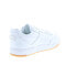 Фото #16 товара Reebok BB 4000 II Mens White Leather Lace Up Lifestyle Sneakers Shoes