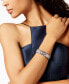 ფოტო #2 პროდუქტის Sterling Silver Bracelet, Sapphire (3-3/4 ct. t.w.) and Diamond (1/4 ct. t.w.) Heart Bangle (Also Available in Ruby)