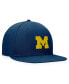 Фото #4 товара Men's Navy Michigan Wolverines Fitted Hat