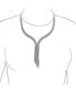Фото #3 товара Art Deco-Inspired Y Fringe Tassel Design Statement Choker Collar Necklace Cubic Zirconia AAA CZ for Women