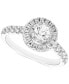 Diamond Halo Engagement Ring (1 ct. t.w.) in 14k White Gold