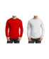 Фото #1 товара Men's 2-Pack Egyptian Cotton-Blend Long Sleeve Crew Neck Tee