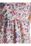 Фото #4 товара LCW Kare Yaka Çiçekli Kısa Kollu Kadın Elbise