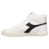 Фото #3 товара Diadora Melody Mid Leather Dirty High Top Mens Black, White Sneakers Casual Sho
