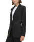 Petite Notched-Collar One-Button Jacket