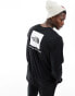 Фото #1 товара The North Face redbox backprint long sleeve t-shirt in black