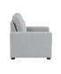 Фото #5 товара White Label Bonita 38" Chair with Pull-Out Ottoman