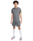 Мужские шорты футбольные Nike Dri-FIT Academy Logo Iron Grey/black/sunset Pulse, S - фото #3