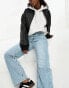 ASOS DESIGN Hourglass wide leg dad jeans in mid blue