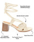 Фото #6 товара Women's Railee Braided Block Heel Sandals