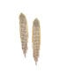 ფოტო #1 პროდუქტის Women's Gold Bling Cluster Drop Earrings