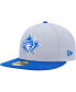 Фото #4 товара Men's Gray, Blue Toronto Blue Jays Dolphin 59FIFTY Fitted Hat