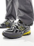 Фото #2 товара New Balance 1906 trainers in dark grey and yellow