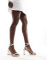 Simmi London Bia strappy block heeled sandal in white