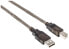 Фото #6 товара Manhattan USB-A to USB-B Cable - 15m - Male to Male - Active - Black - 480 Mbps (USB 2.0) - Built-in Chipset With Amplification - Equivalent to USB2HAB50AC - Hi-Speed USB - Three Year Warranty - Polybag - 15 m - USB A - USB B - USB 2.0 - Male/Male - Black