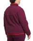 ფოტო #2 პროდუქტის Plus Size Cragmont Snap-Front Fleece Jacket