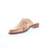 Фото #4 товара Bed Stu Mayra F392022 Womens Brown Leather Slip On Mule Flats Shoes