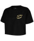 ფოტო #3 პროდუქტის Women's Black Cleveland Cavaliers Holiday Glam Boxy T-shirt