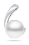 Фото #1 товара Elegant silver pendant with genuine pearl PT109W