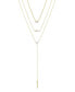 Layered Opal Lariat Necklace, Set of 3